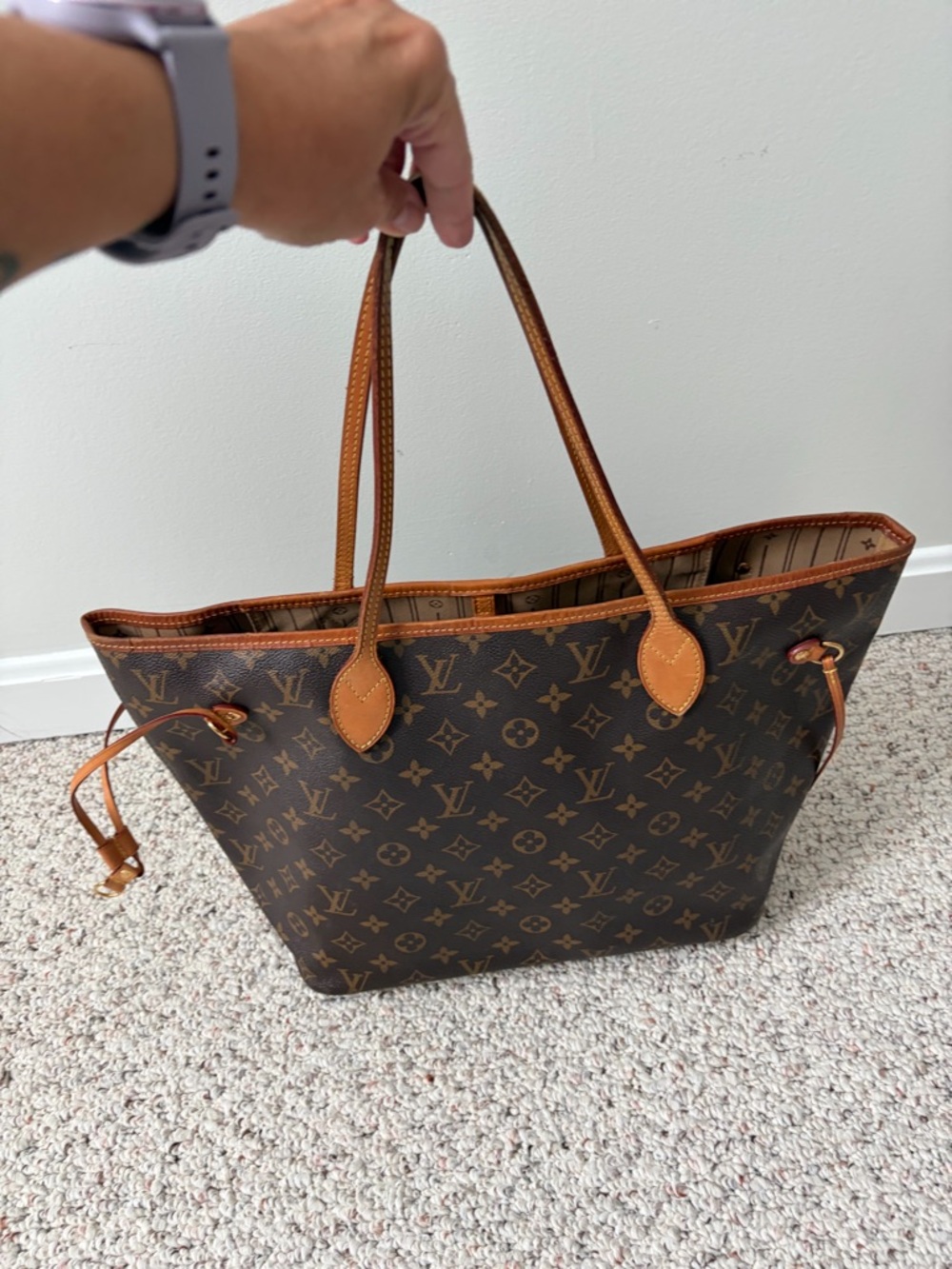 Louis Vuitton Monogram Tote in Brown and Tan